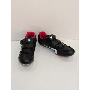 Peloton Cycling Shoes Size EU 44 Clip in Road Bike Black Red